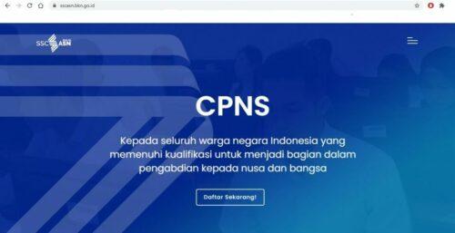 Link Resmi Pendaftaran CPNS 2021 SSCASN BKN