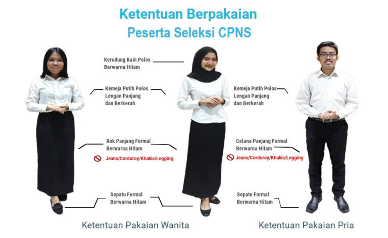 5+ Aturan Pakaian Tes CPNS dan PPPK, Jangan Salah! - LokerPintar.id