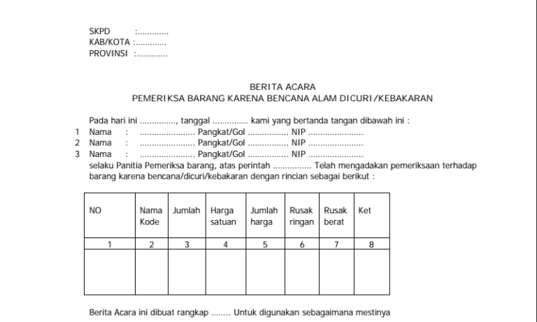 20+ Contoh Berita Acara Untuk Berbagai Keperluan - LokerPintar.id