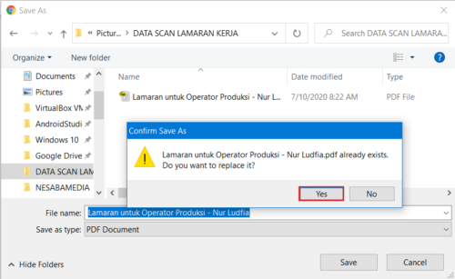 Cara Penulisan Nama File untuk Lamaran Kerja yang Benar