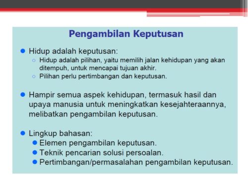 Materi Problem Solving dalam Organisasi