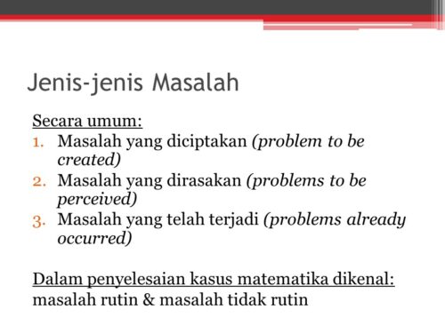 Materi Problem Solving dalam Organisasi