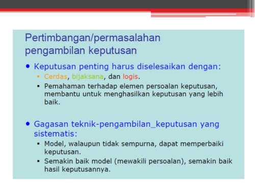 Materi Problem Solving dalam Organisasi