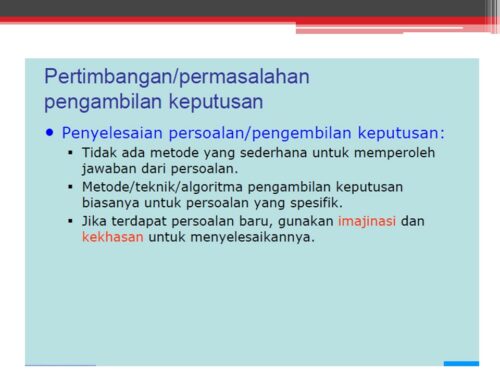 Materi Problem Solving dalam Organisasi