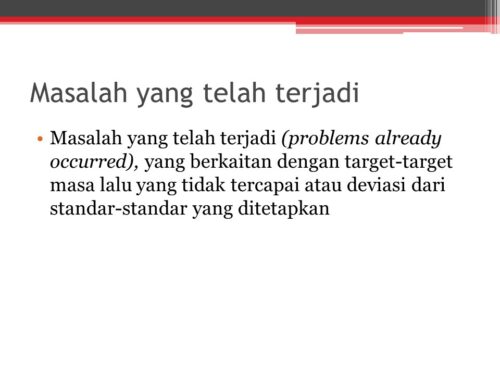 Materi Problem Solving dalam Organisasi